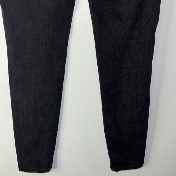 Vintage Guess Black Jeans Size 4 Button Fly Y2K Skinny High Rise Ankle Length - Picture 8 of 13